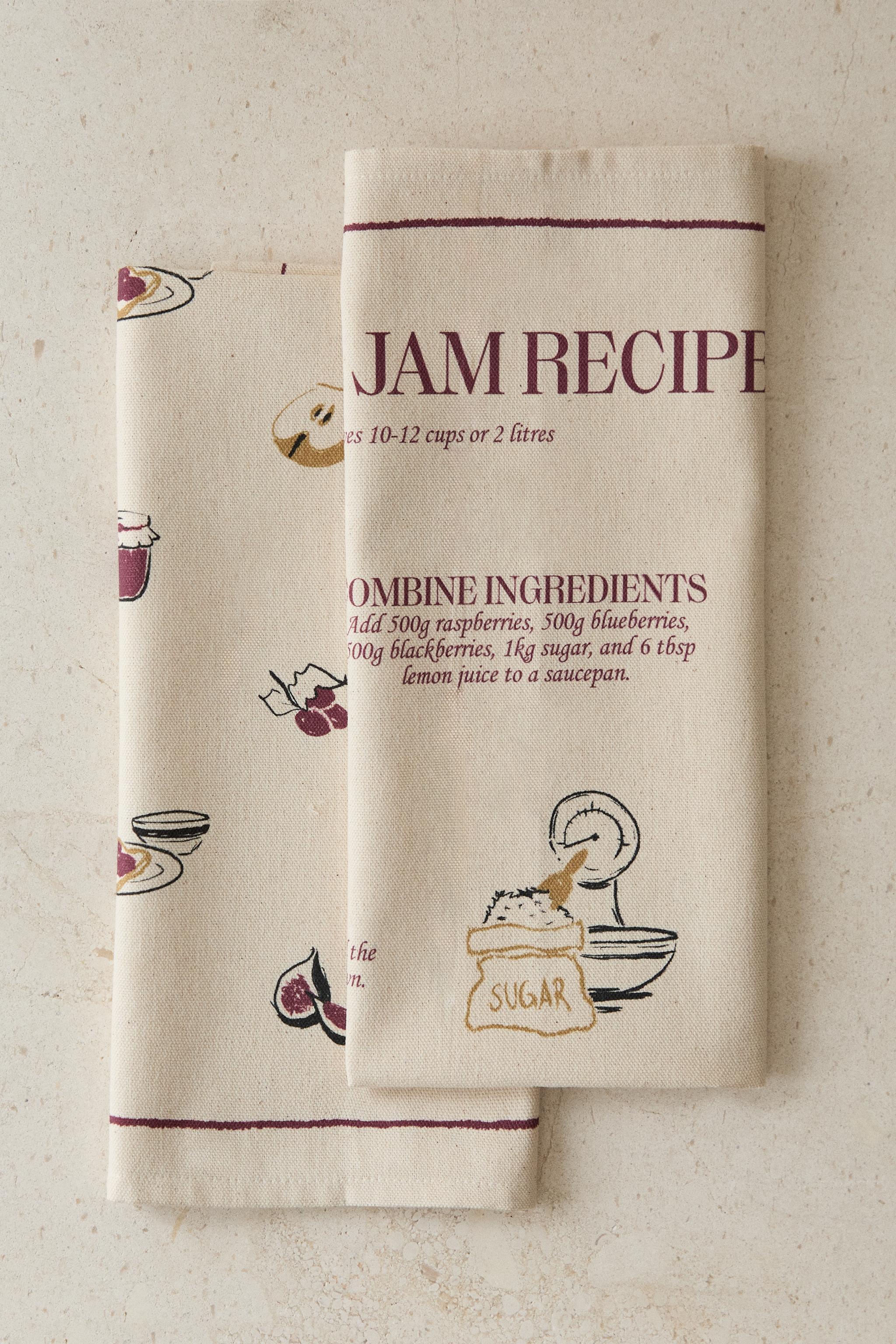 PACK OF JAM KITCHEN TOWELS (PACK OF 2)